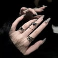 thumbnail image 6 of GKNET Electroplating Heart Spider Opening Finger Rings Halloween Punk Gothic Ring-2, 6 of 9