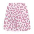 thumbnail image 5 of Garronmavis Women's Mini Golf Skirt with Short Pockets High Waisted Skirt A Line Mini Tennis Skirts Skort Active Skorts Animal Print Golf Tennis Skort, Pink Cow Print, Size XL, 5 of 7