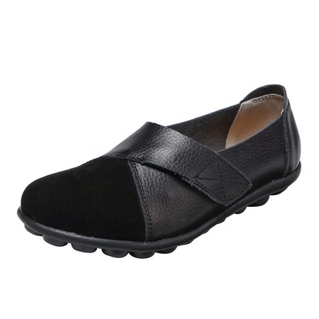 

Alueeu ladies shoes casual Fashion Women s Casual Shoes Breathable Slip-on Outdoor Leisure Shoes Black 42