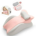 thumbnail image 5 of TOPCHANCES Lumbar Support Pillow, Memory Foam Back Support Cushion, Orthopaedic Bed Wedge Pillow with Removable Headrest, Ergonomic Backrests for Back, Neck, Lumbar & Legs (Pink/Gray), 5 of 10
