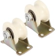 thumbnail image 1 of Rodillo De Puerta Corrediza - 2 Piezas De Rueda De Rodillo De Puerta Corredera De Acero De 50 Mm De Diámetro Pista De Rueda En Forma De U Para Rueda De Puerta Corredera, Suave Y Silenciosamente,11 Feliz Sencillez, 1 of 5