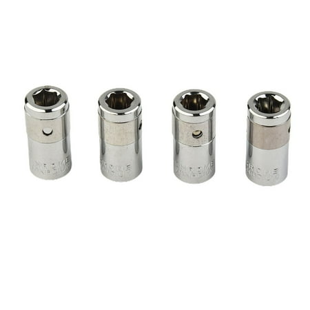 

Leke 4PCS 1/4 Square Drive To 1/4 Hex Socket Bits Converter Screwdriver Bit Adapter