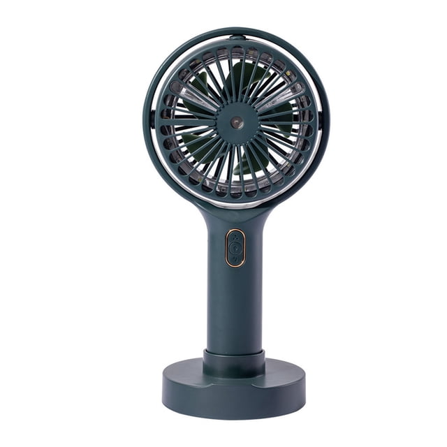 Portable Handheld Misting Fan with Nightlight Rechargeable Personal Cooler with Water Spray for Hiking, Camping, Outdoor Activities