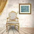 thumbnail image 3 of Baxter Mill Archive 18x15 Gold Ornate Wood Framed with Double Matting Museum Art Print Titled - Textures in Blue II, 3 of 4