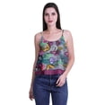 thumbnail image 4 of Moomaya Haut Court à Bretelles Spaghetti Imprimé pour Femmes Cami Tops d'Été, 4 of 5