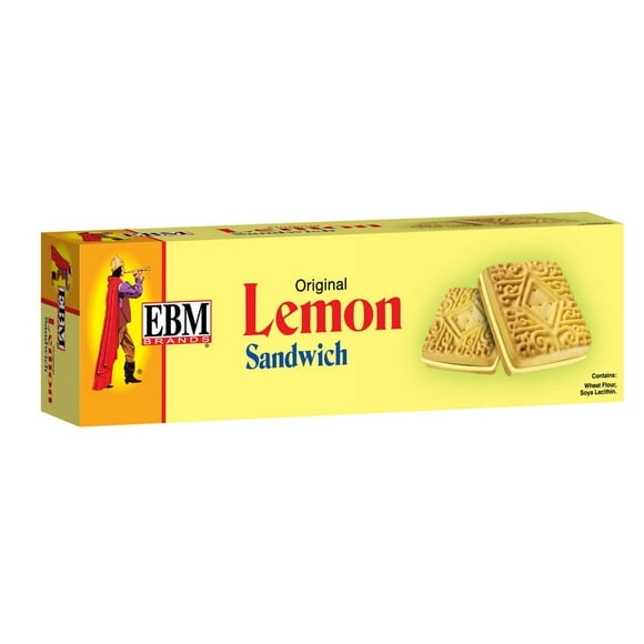 EBM BISCUIT SANDWICH AU CITRON 130GM BISCUIT SANDWICH AU CITRON