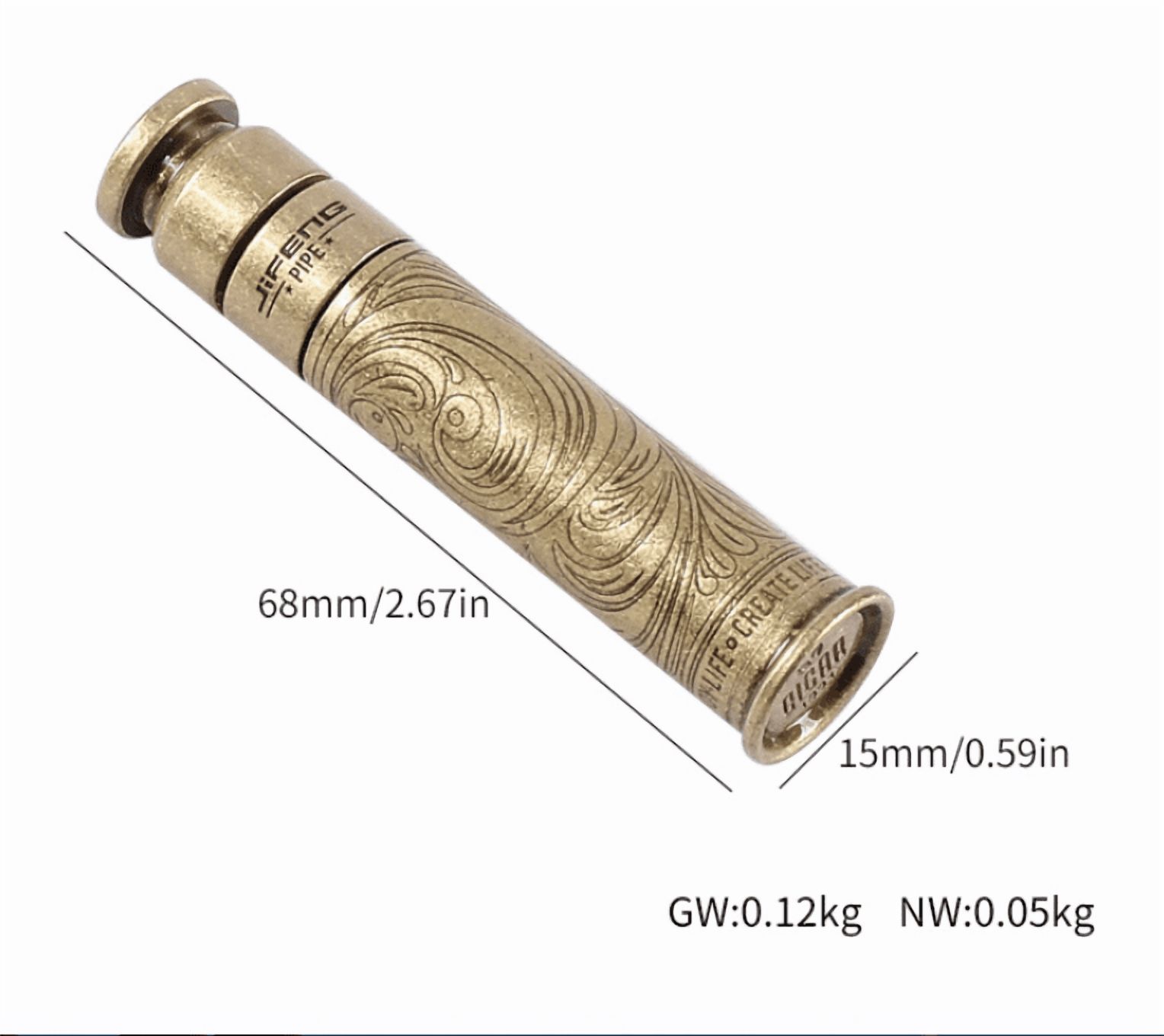 New Pure Brass Tobacco Pipe Tampered Cigar Needle Dredged Pipe Cleaning Tool -
