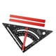 thumbnail image 1 of Regla Del Triángulo De aleación De Aluminio Cuadrado De 7 Pulgadas De 7 Pulgadas, Cadera, Val Y Com, Gato, Cortes De Plomería, Varilla De Ajuste Rojo, Cuadrado De Carpintería,, 1 of 7