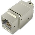 thumbnail image 1 of Rj45 Modular Jack, Cat7 Cat6 Cat5 Rj45 8p8c Network Keystone Jack Rj45 Socket In-line Coupler Female To Female Metal Shell High Shielding Coupler Ethe, 1 of 5