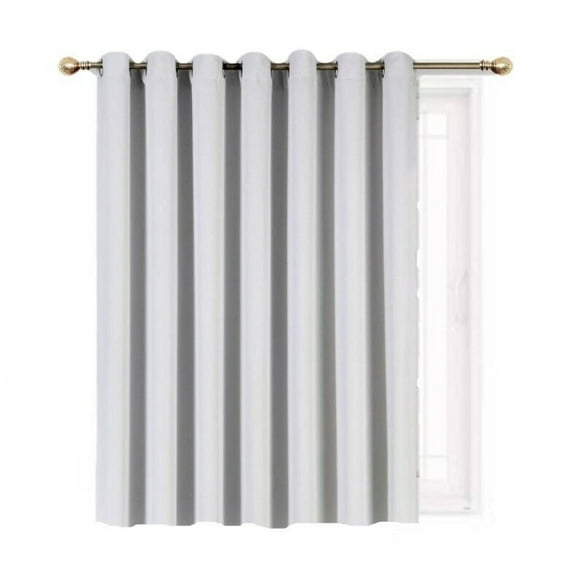 Window Treatment K100 Panel Thermal Insulated Top Grommet Blackout Curtains/Drapes for Bedroom, Living Room, Divider Room, Sliding Door Patio Extra Wide (1 Panel 100" wide X 84" long RED color )