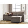 thumbnail image 3 of Serta Palisades Right Hand Facing Reclining Sectional Sofa with Storage Chaise, Beige, 3 of 9