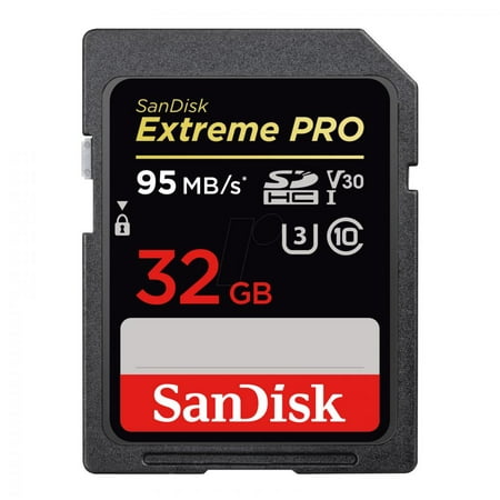 SanDisk Extreme Pro 633X 95MB/S Class 10 32GB SDHC SD UHS-I U3 Flash Memory Card