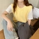 thumbnail image 5 of Suéter chaleco mujer chaleco suelto sin mangas sólido cuello redondo tejido chaleco dama estilo coreano otoño invierno mujer pulóveres 2024 nuevo, 5 of 5
