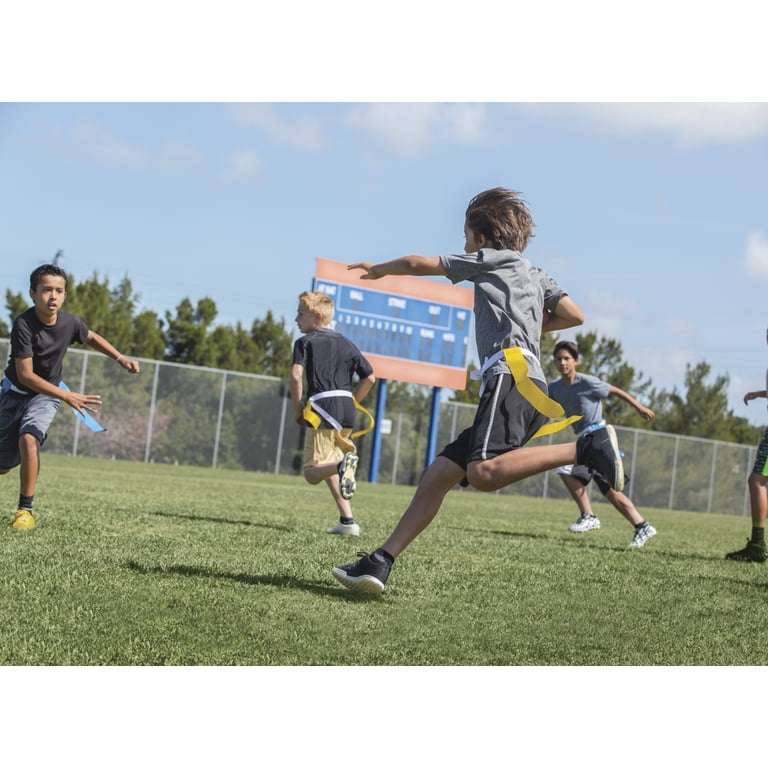Kit Flag Football 10 Joueurs - Ceintures Et Drapeaux Jaune & Rouge Avec Sac Rangement