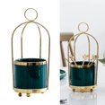 thumbnail image 3 of facefd Flower Vases Pot Desktop Hanging Ceramic Storage Jar Holder Decoration 04, 3 of 8
