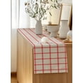thumbnail image 5 of Table Runner 70 Inches Long for Kitchen Dining, Yellow Buffalo Plaid Dresser Scarf Farmhouse, Dining Table Decorations for Wedding/Parties, Red Lines Grid Pattern Vintage 13 x 70 In, 5 of 8