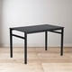 thumbnail image 5 of Mesa de Comedor Rectangular de 120x60cm - Para 4-6 Personas, Negro Color HOMEMAKE FURNITURE  Moderno Minimalista, 5 of 8
