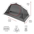 thumbnail image 3 of Carpa KAZOO Impermeable Ultraligera para Mochileros 1 Persona Amarilla, 3 of 8