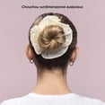 thumbnail image 4 of Chouchou géant blanc Scunci, 4 of 6