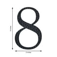 thumbnail image 3 of Efavormart 8" Number 8 Black Self-Adhesive Rhinestone Number Stickers for DIY Crafts, Handicraft Art, Graduation Cap Decorations Birthday Party, Wedding Alpha-Numeric stickers, 3 of 10