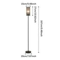 thumbnail image 2 of Leyfeng Floor Lamp, Modern Minimalist Floor Lamp Crystal Lampshade Standing Lamp 3 Color Temperatures Tall Lamp with E26 Light Bulb Foot Switch for Living Room Bedroom Study Office Sofa Side Bedside, 2 of 7