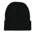thumbnail image 2 of 12-Pack Men's 100% Polyester Beanie, Solid Black, One Size, 2 of 4