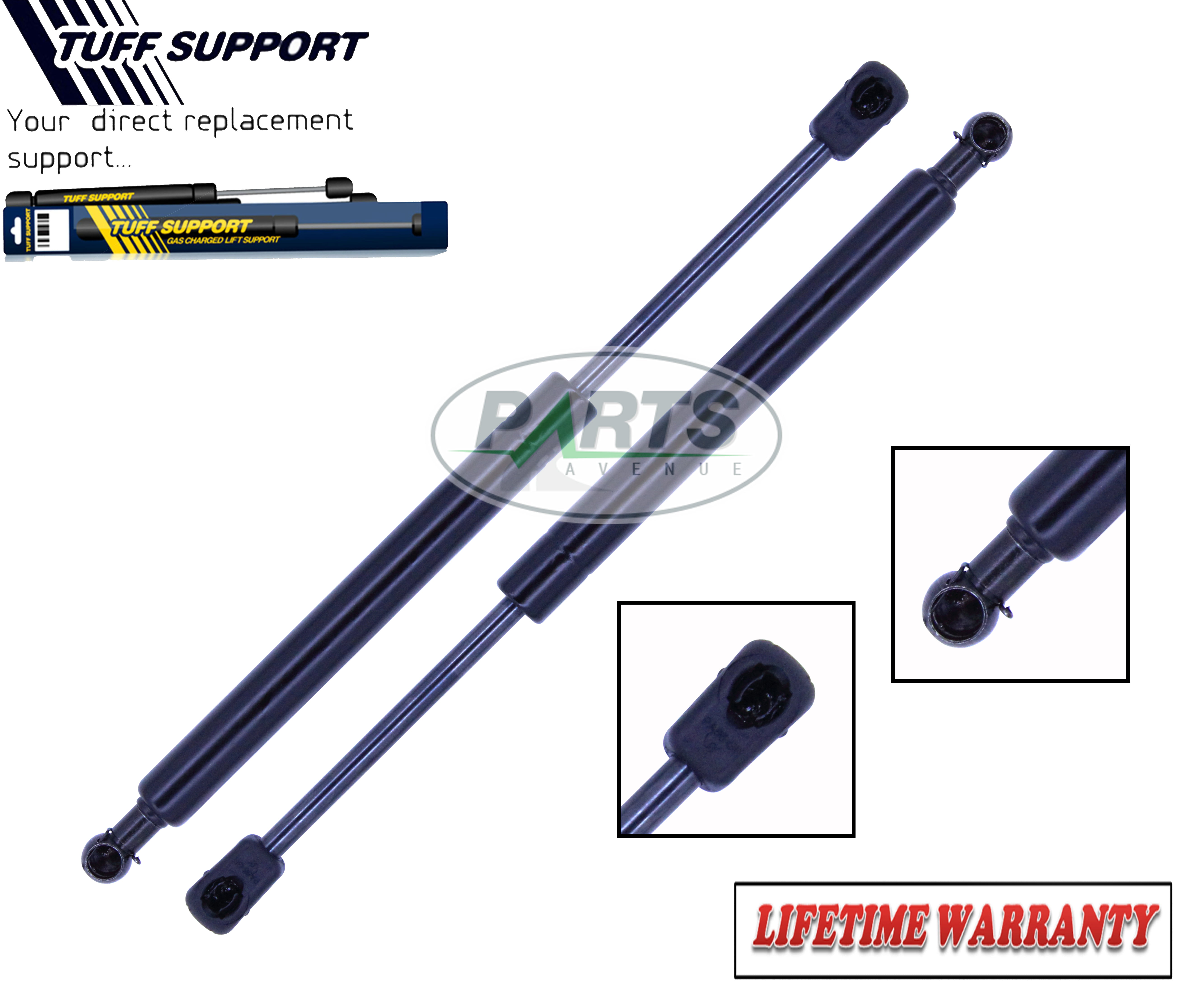2 Pieces Tuff Support Rear Hatch Lift Supports 2003 To 2006 Hyundai Accent SET 
