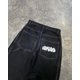 thumbnail image 2 of Pantalones vaqueros unisex de cintura alta lavados con estampado de bolsillos estilo retro, rectos, holgados, negros, estéticos de calle, Y2K, estilo Harajuku y hip hop, 2 of 5
