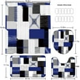 thumbnail image 2 of All Smiles 4-Piece Bathroom Sets Shower Curtain Set with Non-Slip Rug and Toilet Lid Cover,Blue, 2 of 5