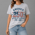 thumbnail image 3 of America 250 Years of Freedom T-Shirt, Patriotic USA 1776–2026 Graphic Tee, Fourth of July Independence Day Shirt, 3 of 6