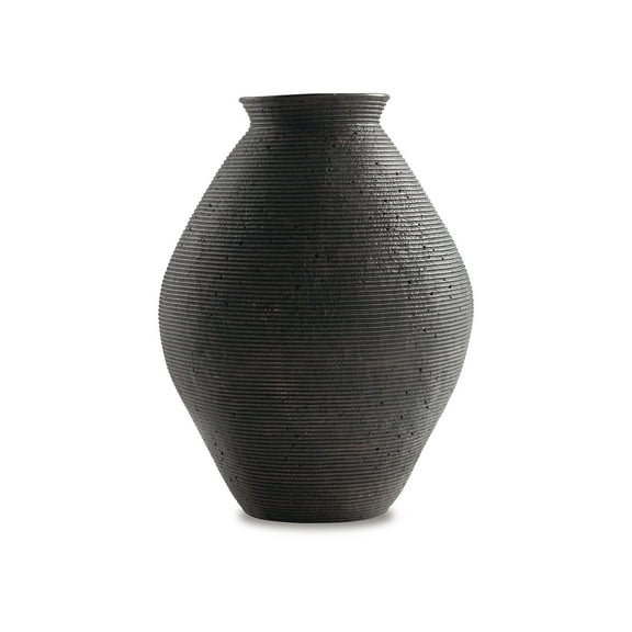 Signature Design by Ashley Casual Hannela Vase  Antique Brown
