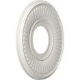 thumbnail image 2 of Ekena Millwork 10"OD x 3 1/2"ID x 3/4"P Berkshire Thermoformed PVC Ceiling Medallion (Fits Canopies up to 4 1/2"), UltraCover Satin Blossom White, 2 of 10