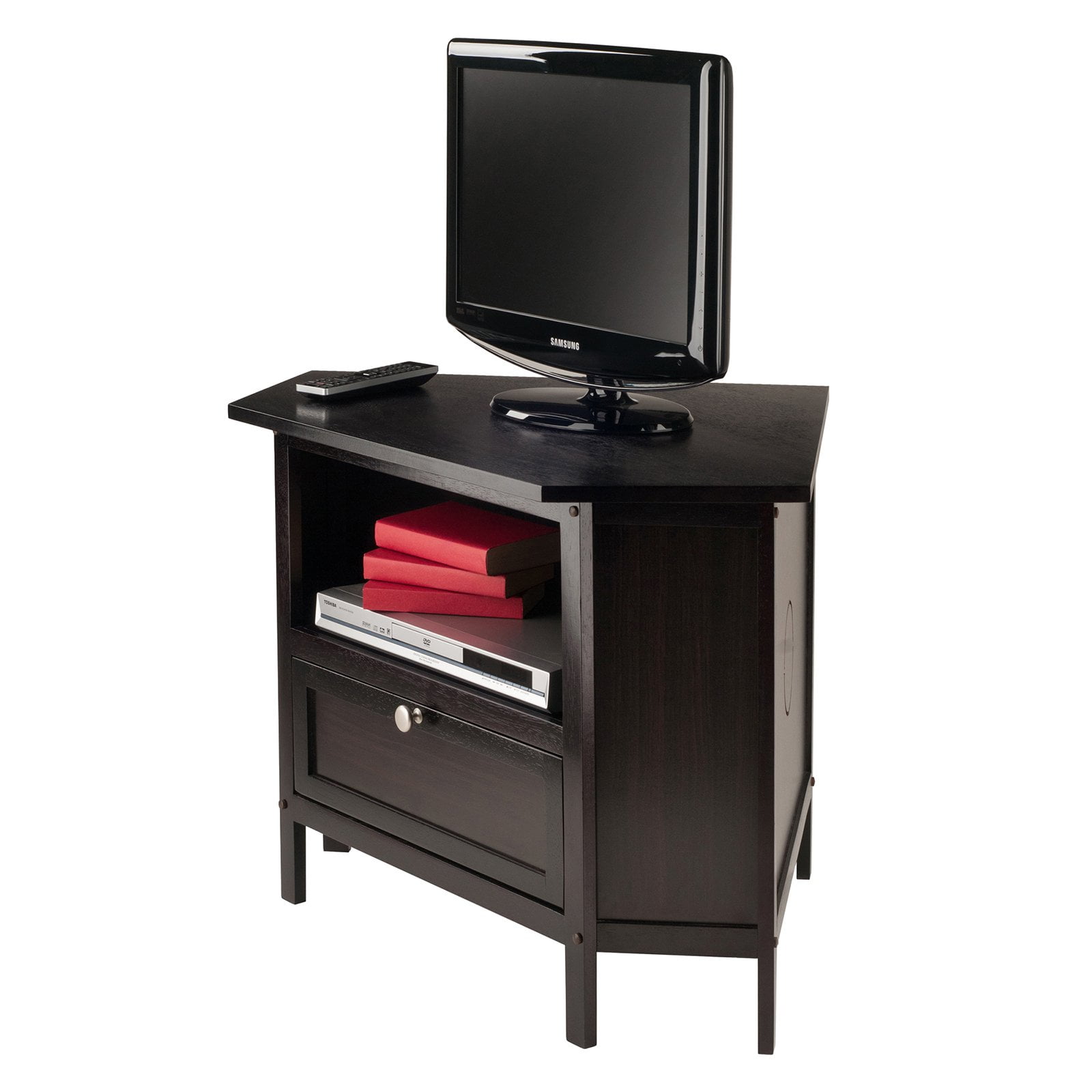 Winsome Zena Corner TV & Media Stand, Espresso Finish