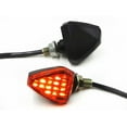 thumbnail image 4 of Motorcycle Triangle LED Turn Signal Indicator Blinker For Honda Kawasaki Suzuki Yamaha Ducati Buell Street Dual Sport Bike MX Custom, 4 of 7