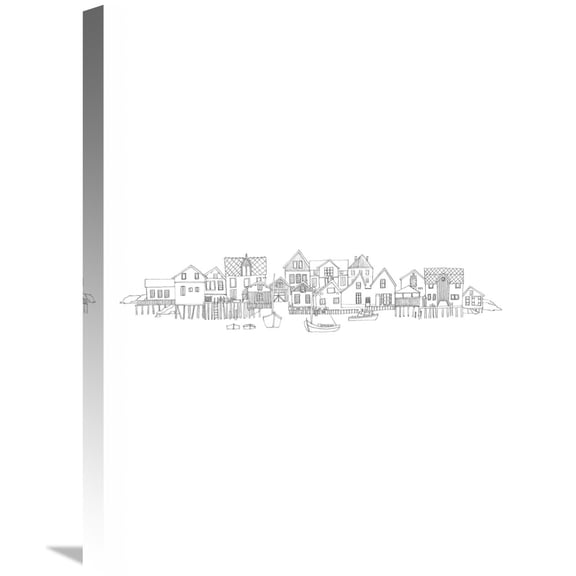 Global Gallery Avery Tillmon 'Nordic Village I Vertical' Canvas Wall Art