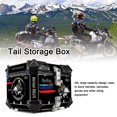 thumbnail image 3 of Riwcyla 45L Motorcycle Rear Trunk Aluminum Alloy Luggage Case Quick Release Motorbike Tail Storage Box Waterproof & Shock Absorption with 2 Keys Reflective Sticker, 3 of 4
