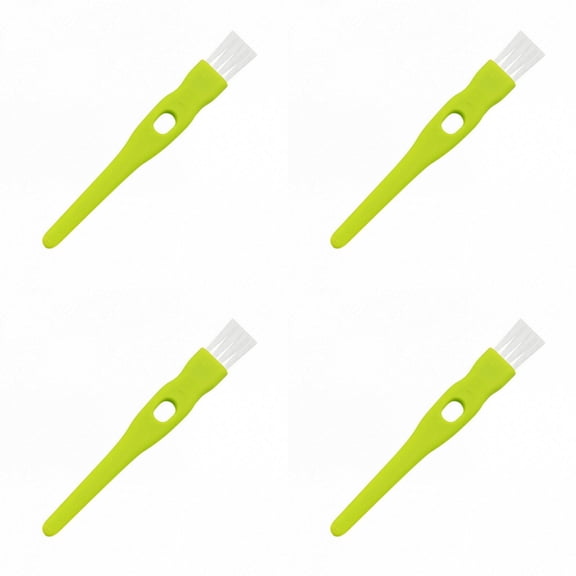 Computer Keyboard Cleaning Brush, PC Laptop Keyboard Cleaning Brush, Durable Antistatic Cleaning Brush Vent Printer Cleaner Gap Track Narrow Space Cleaning Brush for Razor Heads(Green-4pcs,4.3x0.5")
