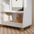 thumbnail image 3 of Storkcraft Modern Convertible Infant Changing Table, White with Driftwood, 3 of 7