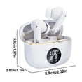 thumbnail image 3 of Auriculares inalámbricos Bluetooth V5.3 | Pantalla digital LED | Sonido estéreo con reducción de ruido | IPX4 a prueba de agua | Batería de larga duración | Carga rápida tipo C | Deportes, Gimnasio, 3 of 9