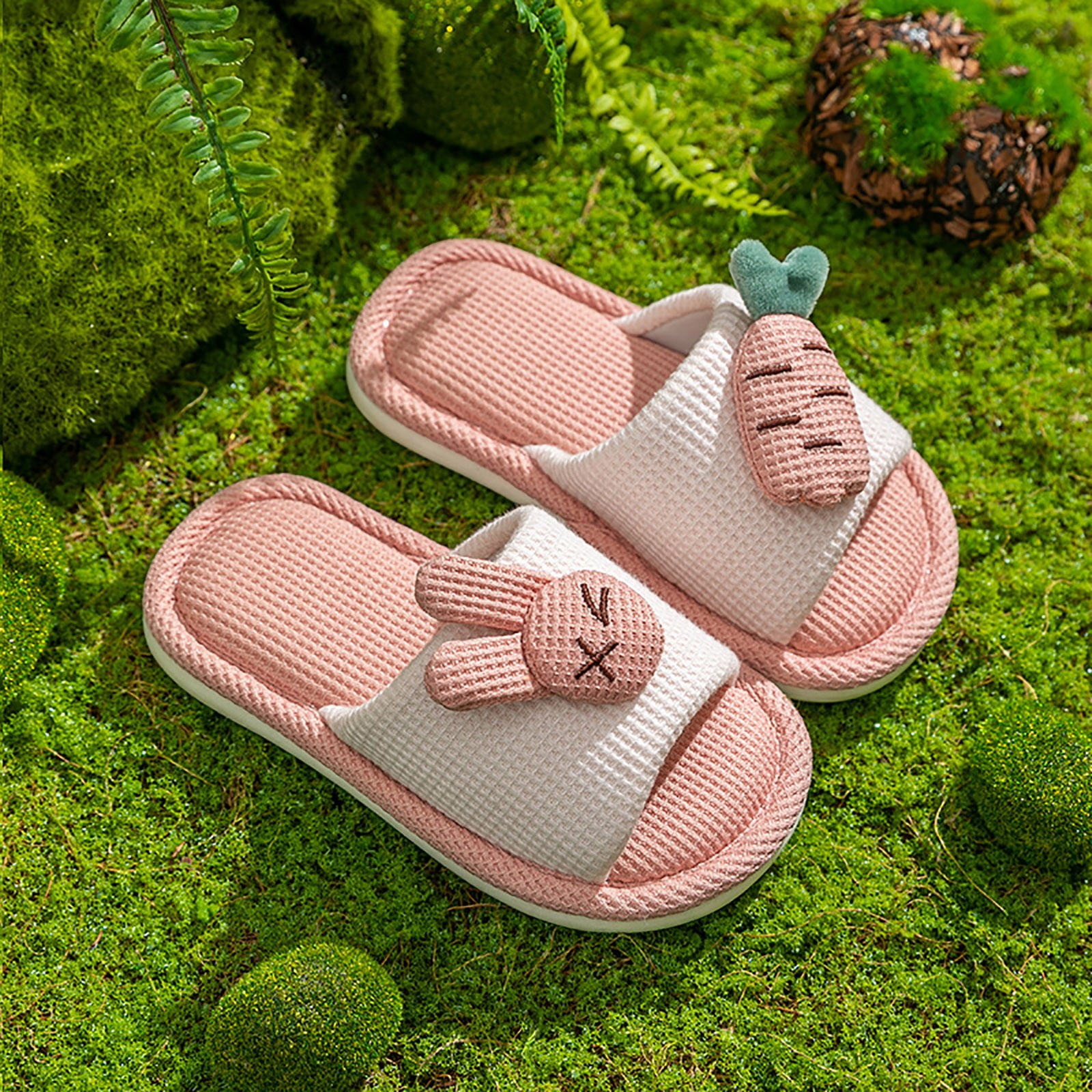 Girls slip on slippers best sale