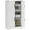 White Wood Grain, variant on HOMCOM Kitchen Pantry Cabinet Pantry Storage Cabinet with Barn Doors Grey