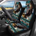 thumbnail image 3 of Qpednta Aztec Eagle Car Seat Covers Full Set Automotive Seat Covers Accessories Breathable Front Car Seat Cover Pack of 4 Car Seat Protector Cushion Pad Mat Easy to Install, 3 of 7