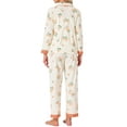 thumbnail image 3 of Conjunto de pijama de maternidad para mujeres, algodón, floral, leopardo, de manga larga, pantalones con cintura elástica, ropa de descanso para la lactancia, 2XL, amarillo, 3 of 6