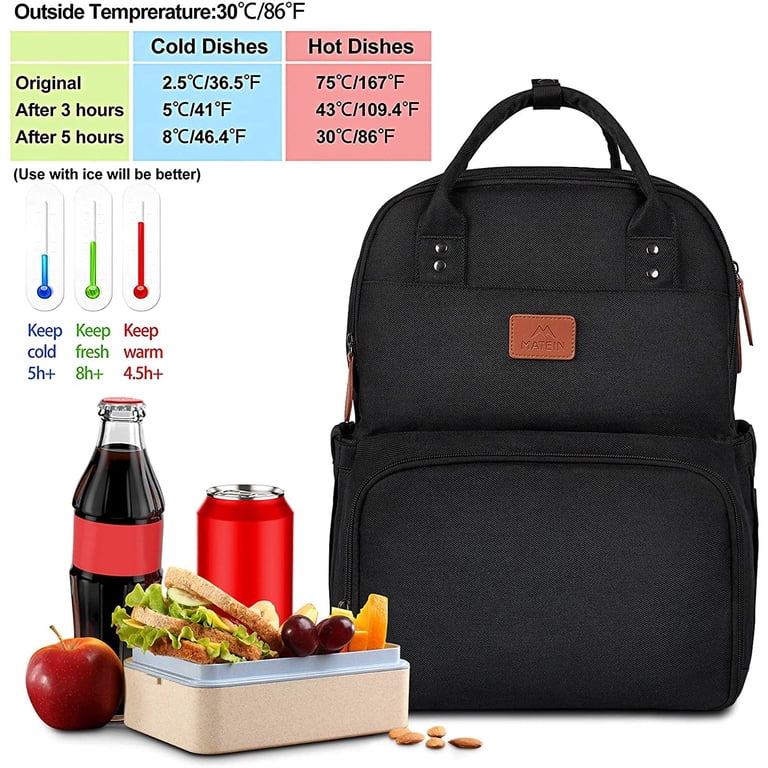 Matein Laptop Backpack with Insulated Cooler, 15.6 Inch photo 2