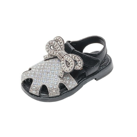 

Girls Leather Rhinestones Embroidery Bow Cartoon Soft Toe Princess Flat Shoes(Toddler/Little Kid/Big Kids ) First Walker Footwear