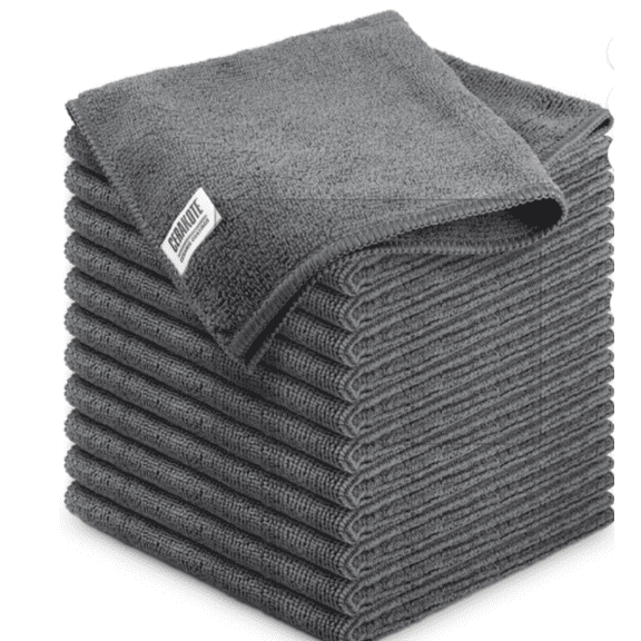 Microfiber Assorted Solid Colors Dishcloths, 15 Piece