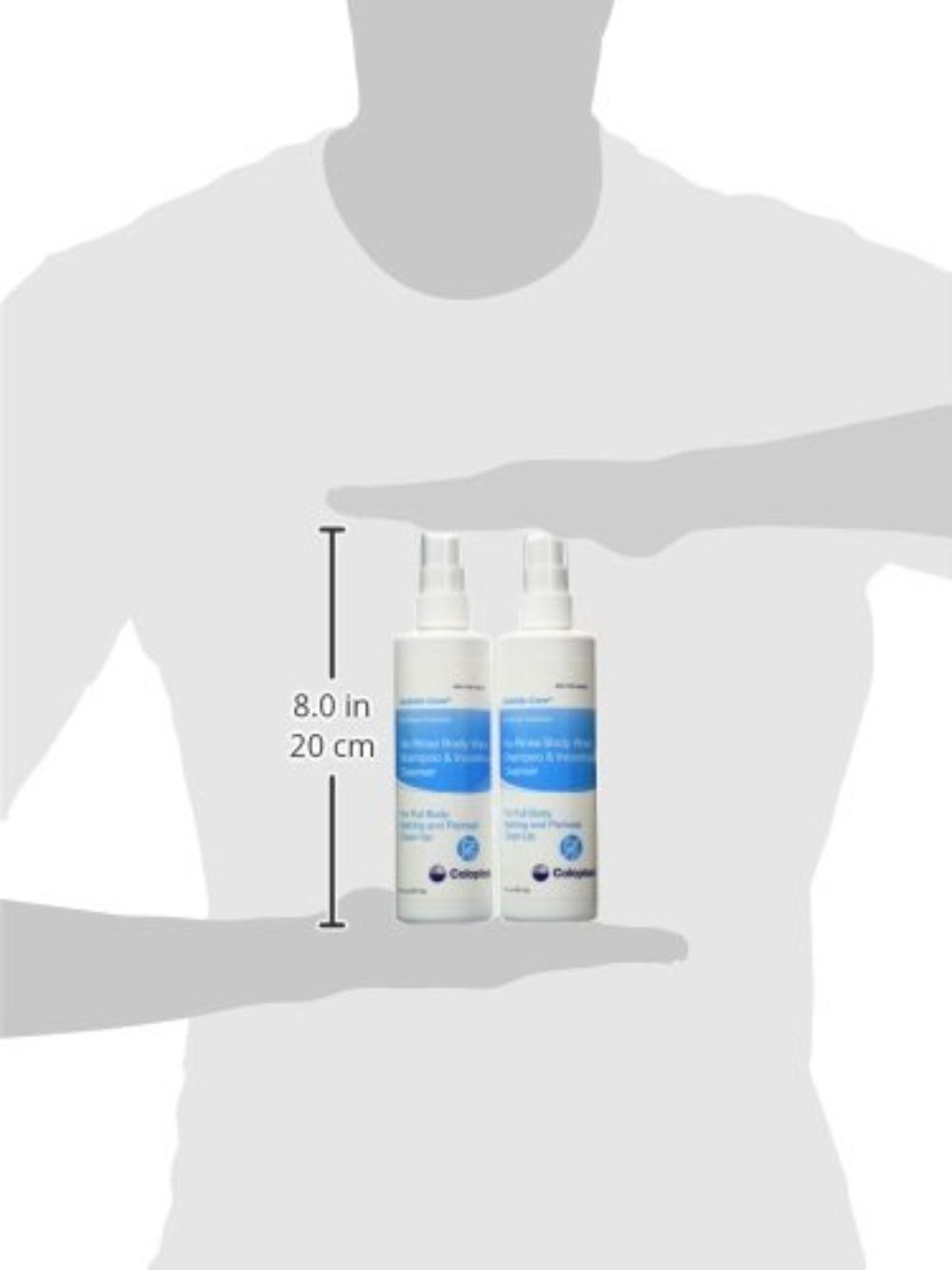 Bedside-Car Rinse-Fre All-Body Wash and Incontinent Cleanser COL1762, 8.fl oz Spray, Unscented, Pack Of 5