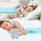 thumbnail image 4 of Children's alarm clock, digital alarm clock for children's room, light alarm clock with USB alarm clock (blue), 4 of 4