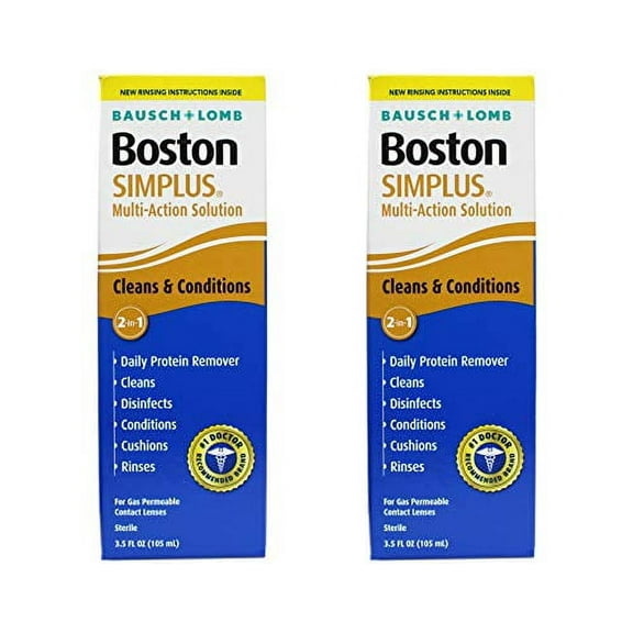 Boston Simplus Multi-Action Solution, 3.5 Fluid Ounce, 2-Pack