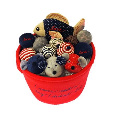 Cigar Cat Toy - Ellen DeGeneres Cat Toys and Storage Bin, Includes 13 Toys